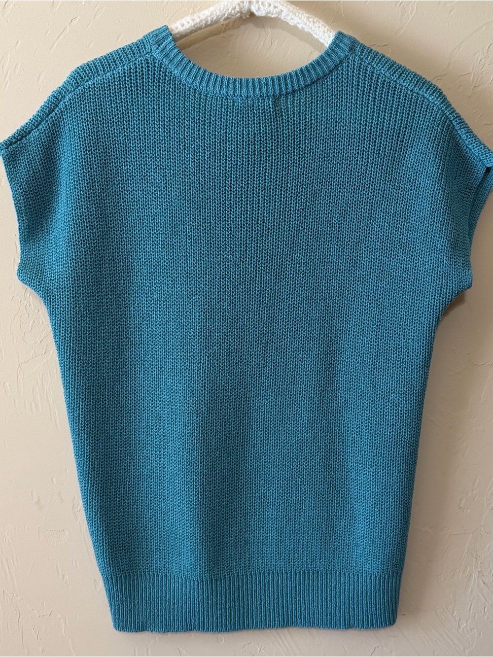 Women’s Teal Crewneck Knit Sweater - Picture 2 of 3